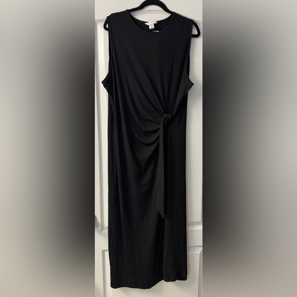 H&M PLUS KNOT-DETAIL DRESS in Black - Picture 5 of 12